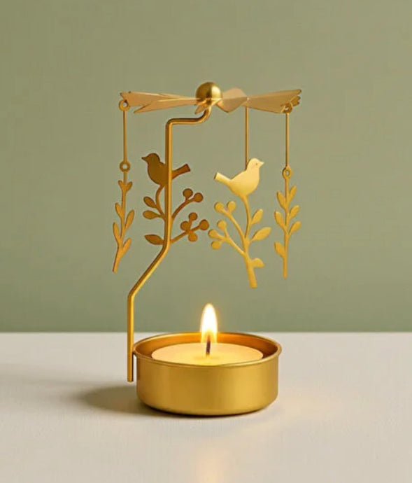 Isı ile Dönen Mumluk – Dekoratif Masa Üstü Mumluk