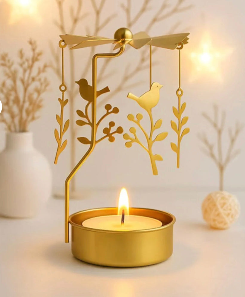 Isı ile Dönen Mumluk – Dekoratif Masa Üstü Mumluk